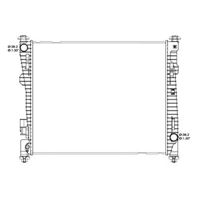 2021, 2020, 2019, 2018, 2017, 2016 Dodge Durango Radiator