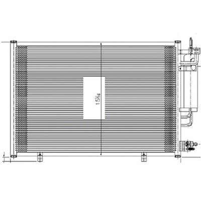 2013, 2012, 2011 Ford Fiesta A/C Condenser