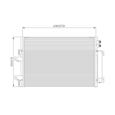 2017, 2016, 2015, 2014, 2013, 2012, 2011, 2010 Jeep Compass A/C Condenser