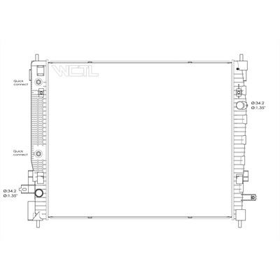 2023, 2022, 2021, 2020, 2019, 2018 Chevrolet Traverse Radiator