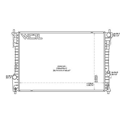 2013, 2012, 2011 Ford Explorer Radiator
