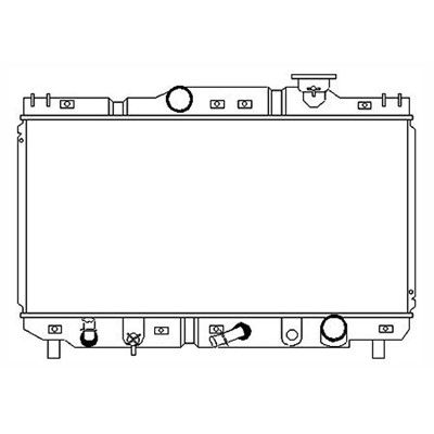 1994, 1993, 1992, 1991 Toyota Tercel Radiator