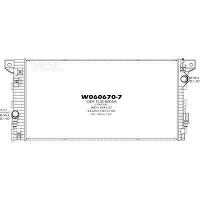 2017, 2016, 2015 Ford F-150 Radiator