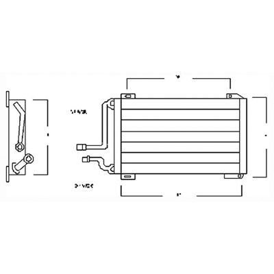 1980, 1979, 1978, 1977, 1976, 1975 GMC Jimmy A/C Condenser