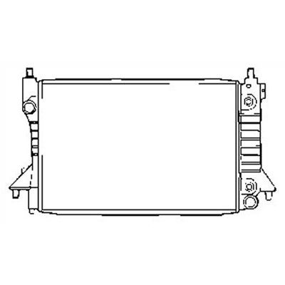 2007, 2006, 2005, 2004, 2003, 2002, 2001, 2000, 1999, 1998, 1997, 1996 Ford Taurus Radiator
