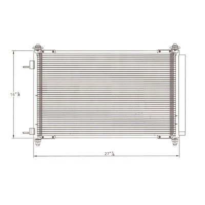 2015, 2014, 2013, 2012, 2011, 2010, 2009, 2008, 2007 Mazda CX-9 A/C Condenser