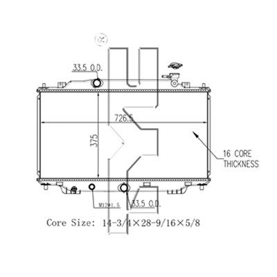 2018, 2017, 2016, 2015, 2014 Mazda 3 Radiator