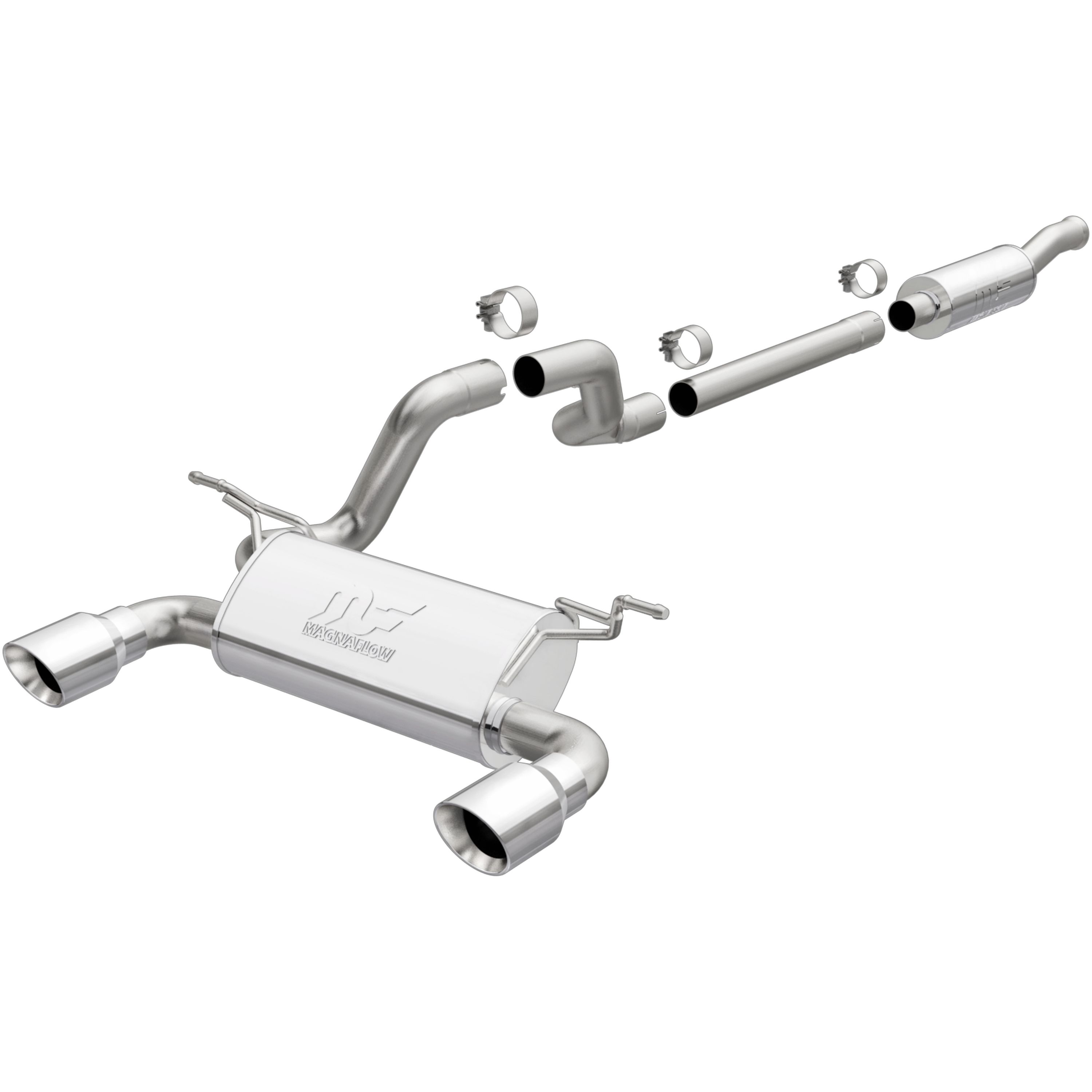 2024, 2023, 2022, 2021, 2020, 2019, 2018 Jeep Wrangler Exhaust System Kit