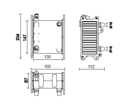 2017-2020 BMW M760i xDrive Intercooler - Left (Mahle)