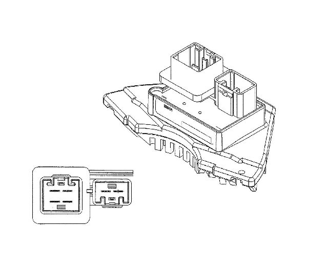 1999-2006 Volvo S80 HVAC Blower Motor Regulator (Mahle)