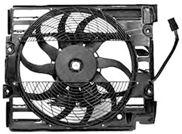 1998-2000 BMW 528i A/C Condenser Fan Assembly (Mahle)