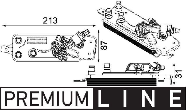 2012-2013 BMW 640i Engine Oil Cooler (Mahle)