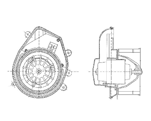 1997-2001 Audi A4 HVAC Blower Motor (Mahle)