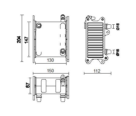 2017-2020 BMW M760i xDrive Intercooler - Right (Mahle)