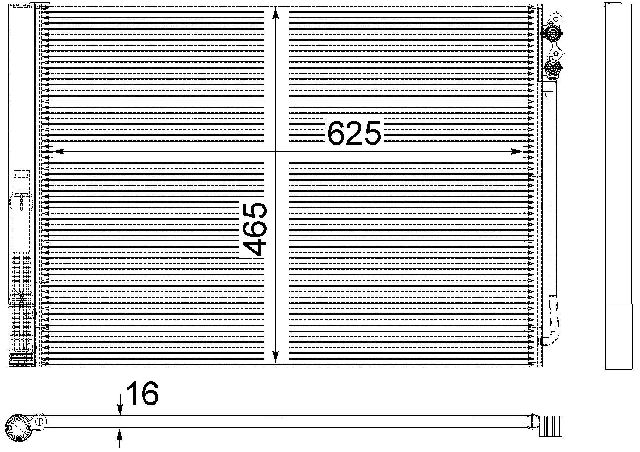 2011-2015 BMW 740i A/C Condenser (Mahle)