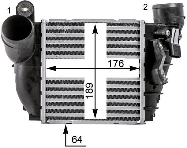2002-2005 Volkswagen Jetta Intercooler (Mahle)