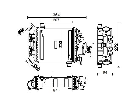 2015-2016 Mercedes-Benz GL450 Intercooler (Mahle)