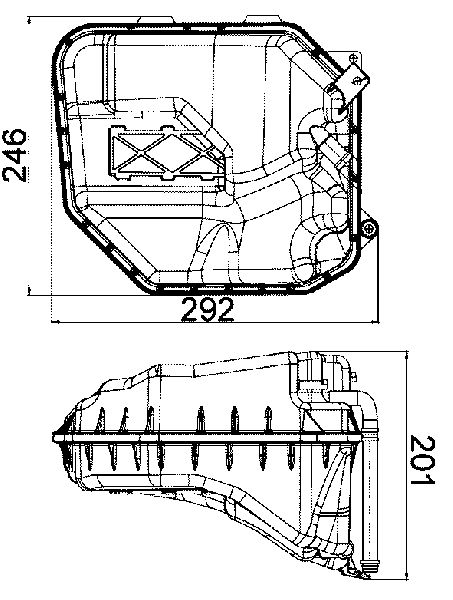 2007-2015 Audi Q7 Engine Coolant Reservoir (Mahle)