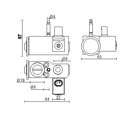 2018-2020 BMW 530e A/C Expansion Valve (Mahle)