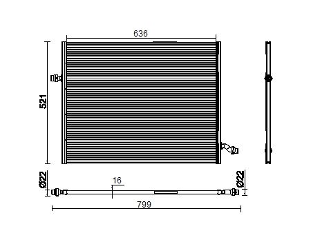 2015-2017 Mercedes-Benz S600 Radiator (Mahle)