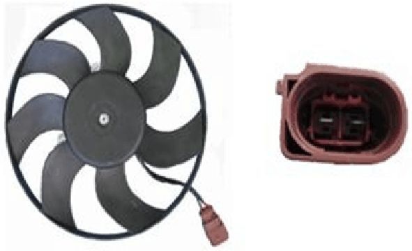 2007-2016 Volkswagen Eos Engine Cooling Fan Assembly - Right (Mahle)