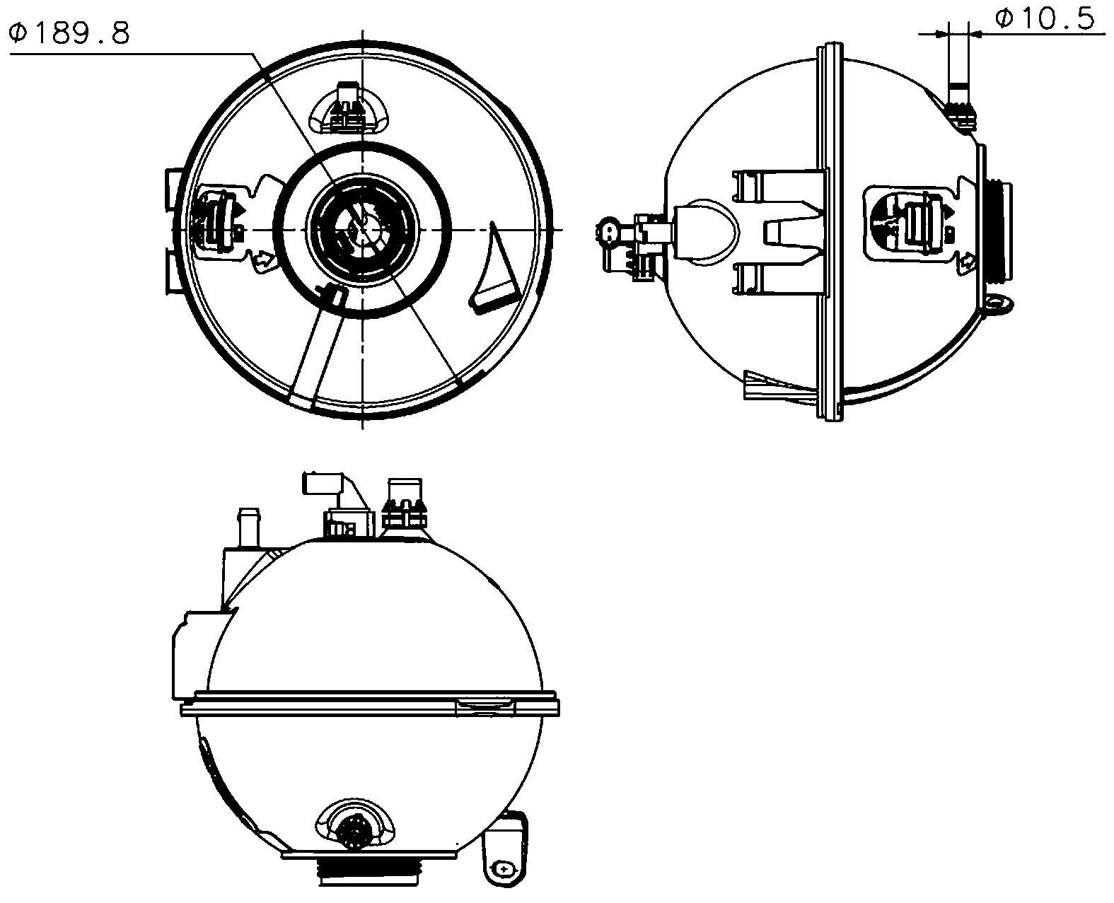 Engine Coolant Reservoir