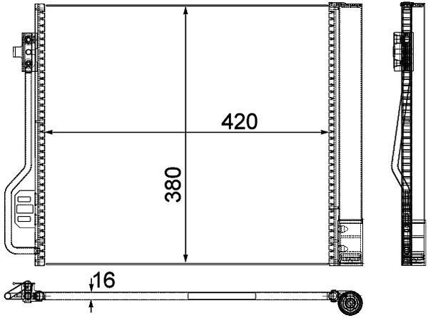 2010, 2009, 2008, 2007 Smart Fortwo A/C Condenser