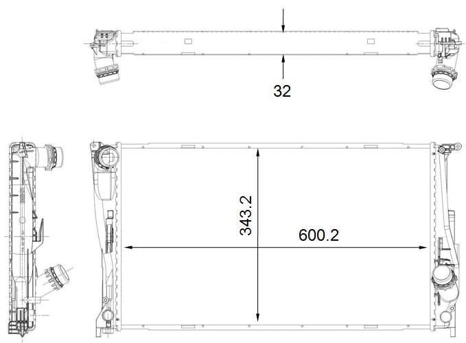 2009-2016 BMW 1 Series M Radiator Mahle