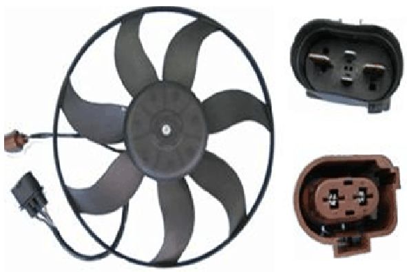 2009, 2008, 2007, 2006 Volkswagen Rabbit Engine Cooling Fan
