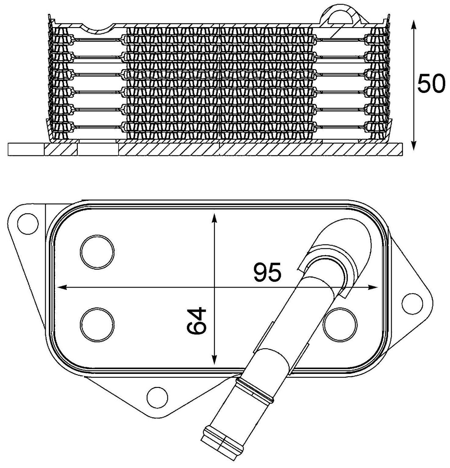 2012-2016 BMW 228i Engine Oil Cooler Mahle