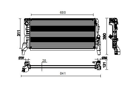 2019, 2018, 2017, 2016 Mini Cooper Radiator