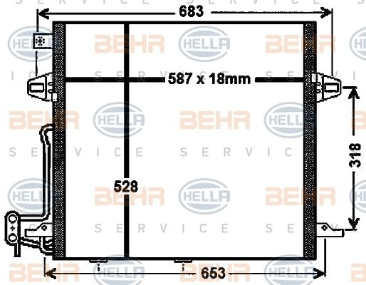2009, 2008, 2007 Mercedes-Benz ML320 2007-2009 Mercedes-Benz GL320 A/C Condenser