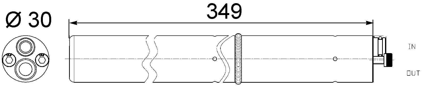 2013, 2012, 2011, 2010, 2009, 2008, 2007, 2006 Audi A3 A/C Receiver Drier