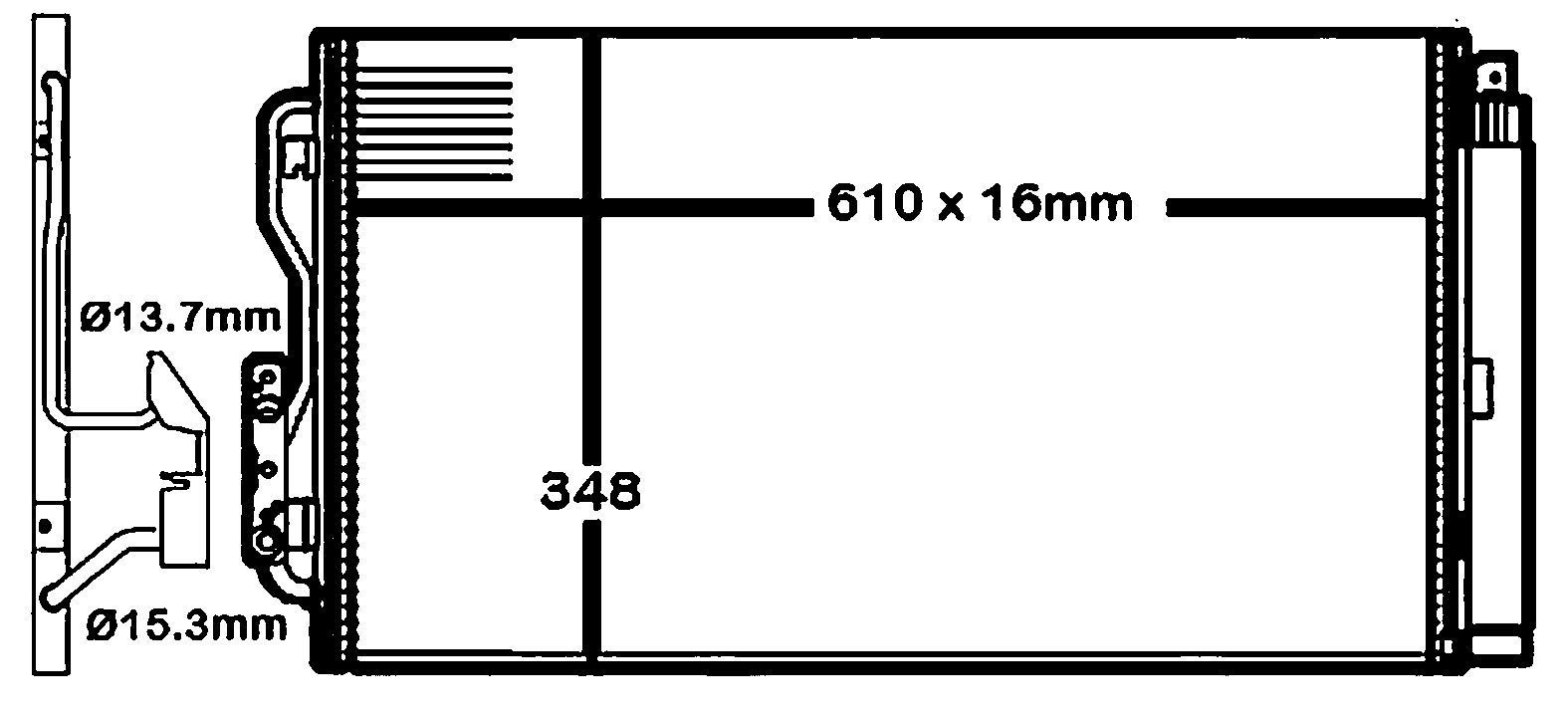2018, 2017, 2016 BMW M2 A/C Condenser