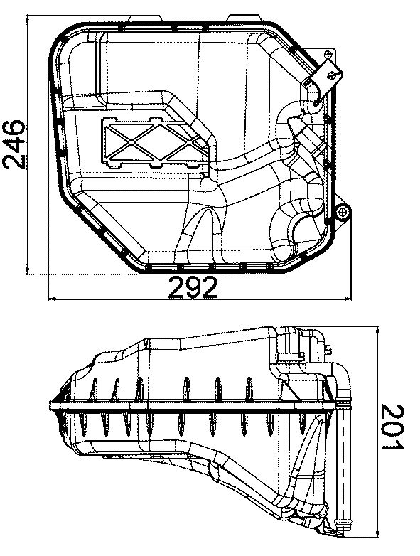Engine Coolant Reservoir