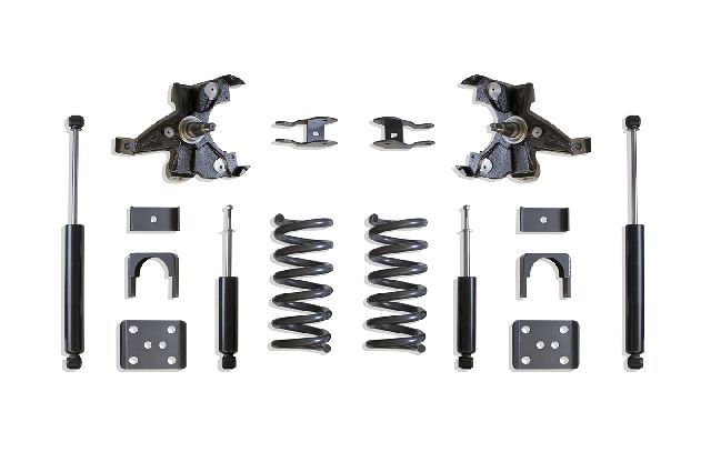 1988-1998 GMC C1500 Suspension Body Lowering Kit - Front and Rear (MaxTrac)
