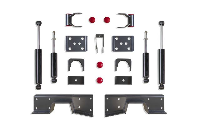 2001-2006 Chevrolet Silverado 1500 HD Leaf Spring Lowering Kit (MaxTrac)
