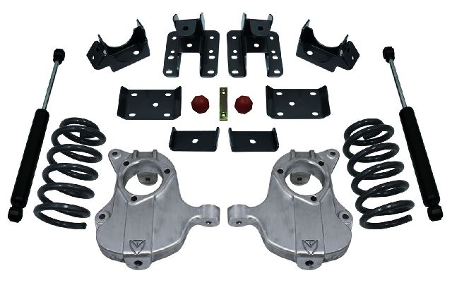 2016-2019 Chevrolet Silverado 1500 Suspension Body Lowering Kit - Front (MaxTrac)