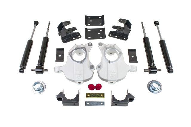 2016-2019 Chevrolet Silverado 1500 Suspension Body Lowering Kit - Front and Rear (MaxTrac)