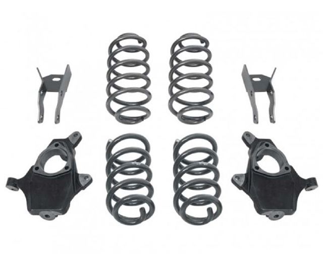 2007-2013 Chevrolet Avalanche Suspension Body Lowering Kit - Front and Rear (MaxTrac)