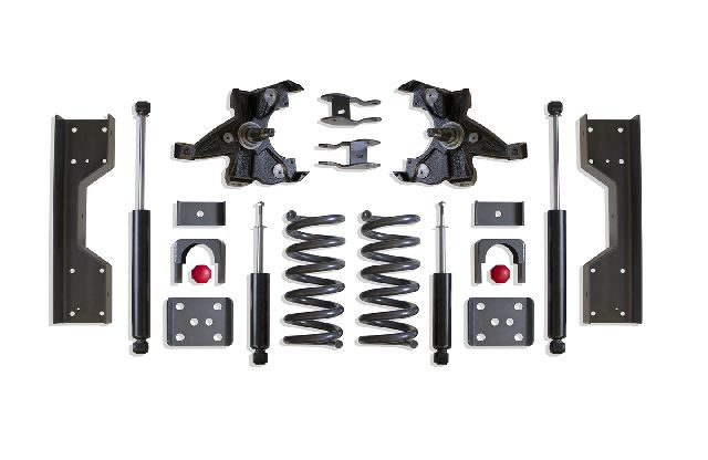 1988-1998 GMC C1500 Suspension Body Lowering Kit - Front and Rear (MaxTrac)