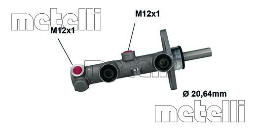 2007-2011 Honda Civic Brake Master Cylinder (Metelli)
