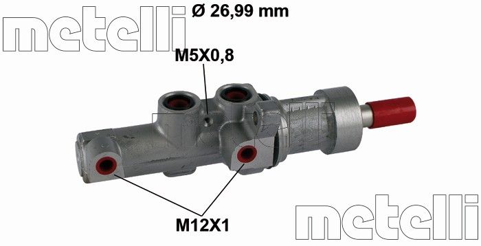 2014, 2013, 2012, 2011, 2010, 2009, 2008, 2007 Freightliner Sprinter 3500 3500 Brake Master Cylinder
