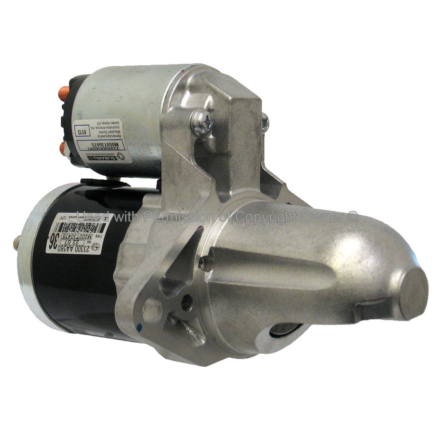 2014, 2013 Subaru WRX Starter Motor