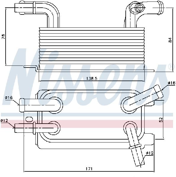 2004-2011 Volvo S40 Automatic Transmission Oil Cooler (Nissens)
