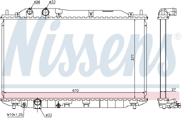 2006-2011 Honda Civic Radiator (Nissens)