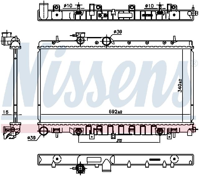 2005 Saab 9-2X Radiator (Nissens)