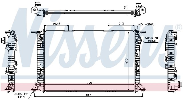 2008-2012 Audi S5 Radiator (Nissens)