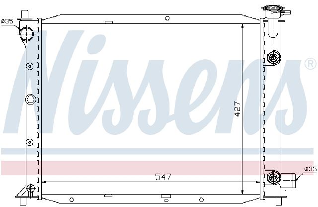 1991-2002 Ford Escort Radiator (Nissens)