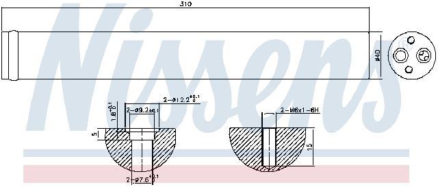 2000-2003 Volkswagen EuroVan A/C Receiver Drier (Nissens)